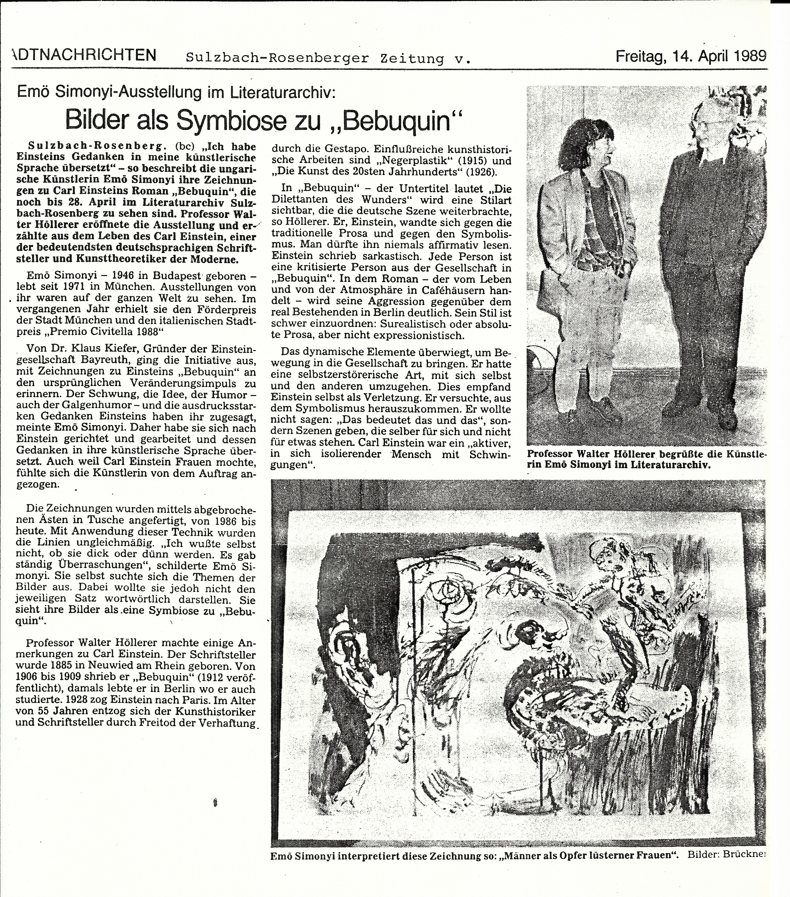 1989 Suilzbach-Rosenberger Zeitung